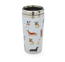Load image into Gallery viewer, Curious Dogs Bamboo Stainless Steel Travel Mug