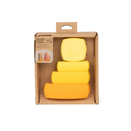 Reusable Silicone Food Huggers Cheese S/4