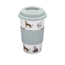 Load image into Gallery viewer, Curious Cats Ceramic Travel Mug