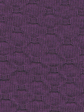 Load image into Gallery viewer, Purple Crosses Knit Merino Fingerless Gloves