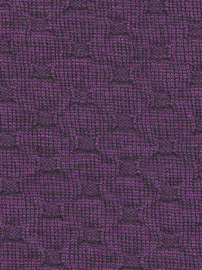 Purple Crosses Knit Merino Fingerless Gloves