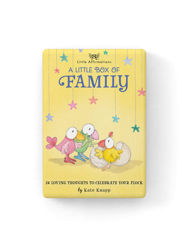 A little box of Family Affirmation Cards