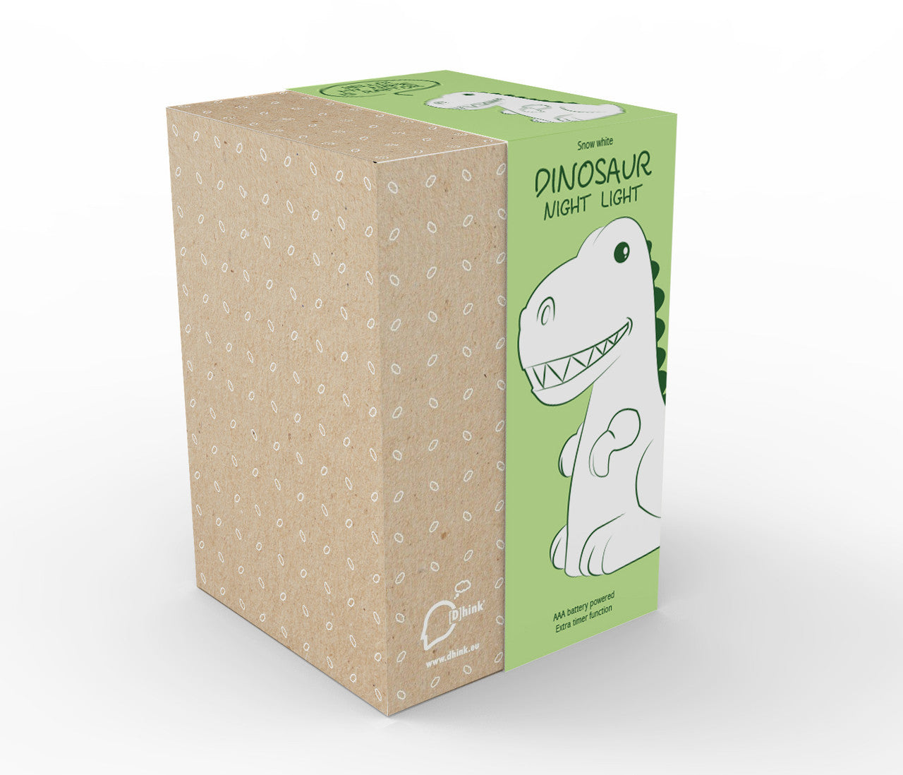 White Dinosaur Timer Night Light