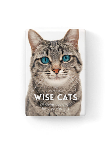 Wise Cats Quotation Cards