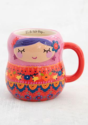 Vera Nesting Doll Folk Art Mug