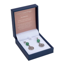 Load image into Gallery viewer, Tree of Life Earring Green Aventurine