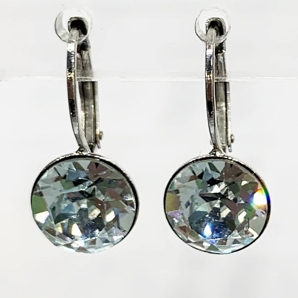 Isa Dambeck 9mm Swarovski Stone Silver Earrings Assorted Colours Earrings