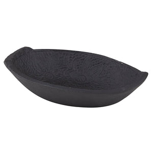 Cast Iron Embossed Oval Bowl