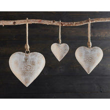 Load image into Gallery viewer, Small White Heart Decor