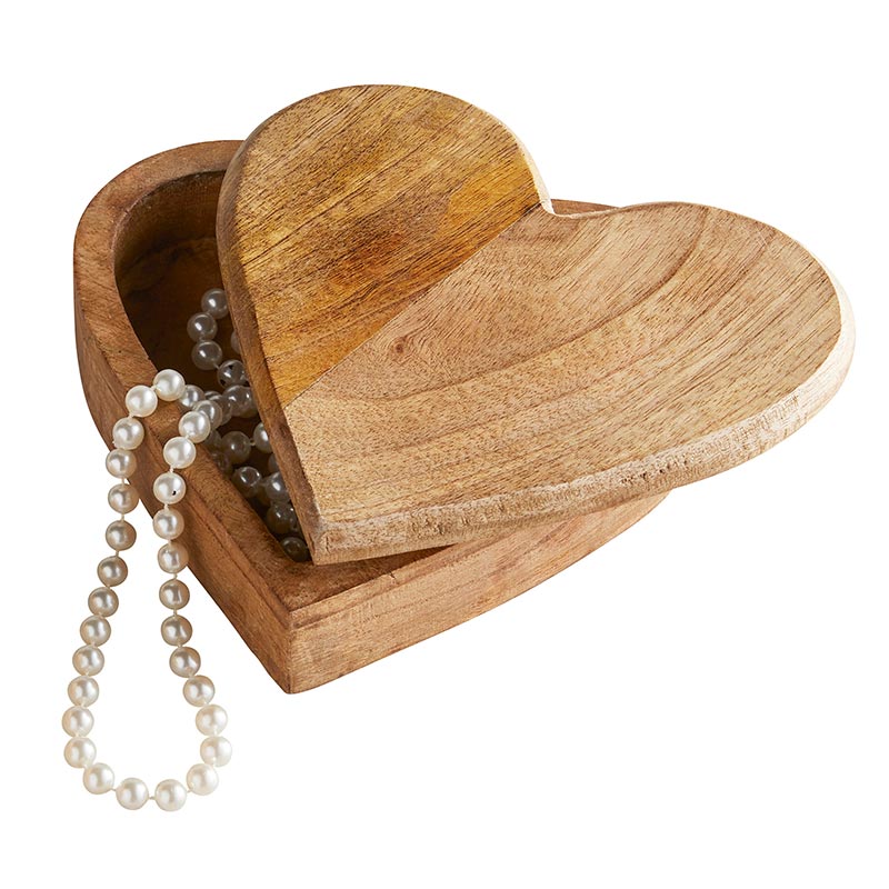 Wooden Large Heart Box