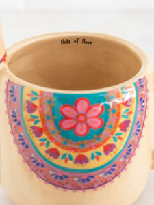 Llama Folk Art Mug