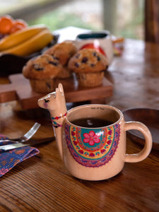 Llama Folk Art Mug