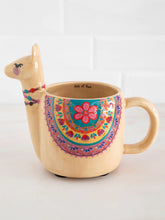 Load image into Gallery viewer, Llama Folk Art Mug