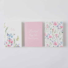 Load image into Gallery viewer, Wild Flower A6 Pocket Notebooks 3 Pack