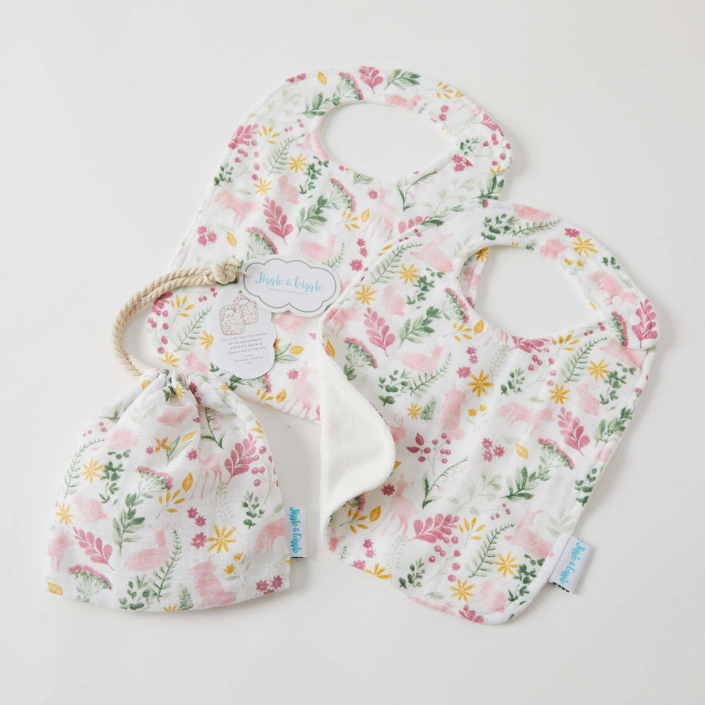 Muslin Bib 2pack Earth Spirit