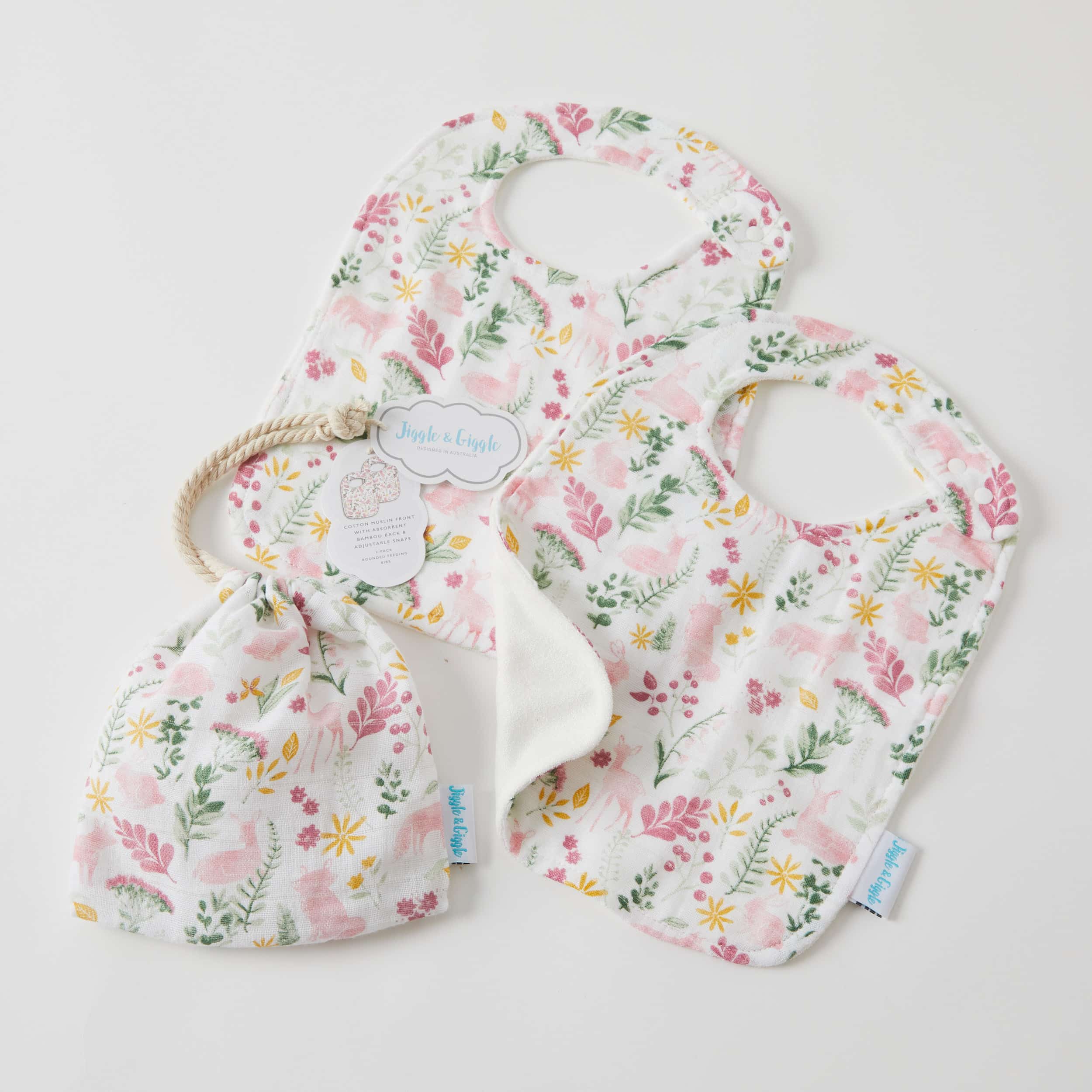 Muslin Bib 2pack Earth Spirit