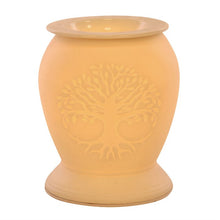 Load image into Gallery viewer, Tree of Life White Ceramic Electric Oil Burner
