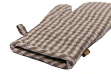 Load image into Gallery viewer, Gingham Oven Glove Ash