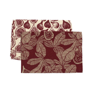 Fig Ruby Tea Towel Set of 2