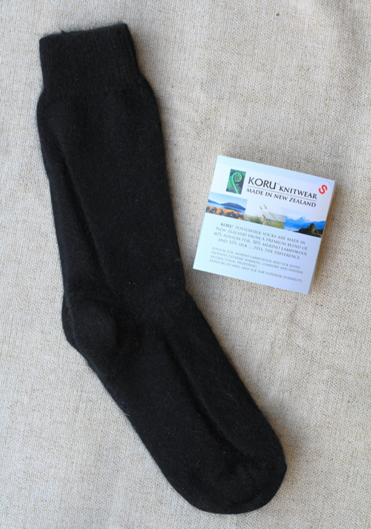 Possum, Merino Dress Sock Black