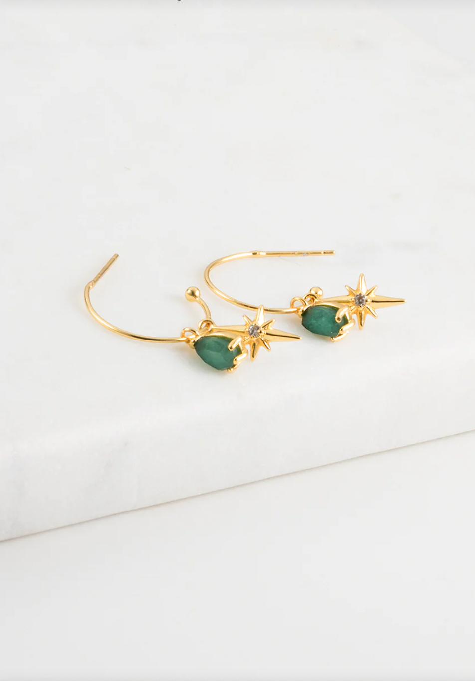 Emerald Olivia Earring