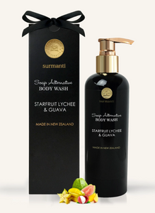 Starfruit Lychee & Guava Body Wash 300ml Soap Alternative