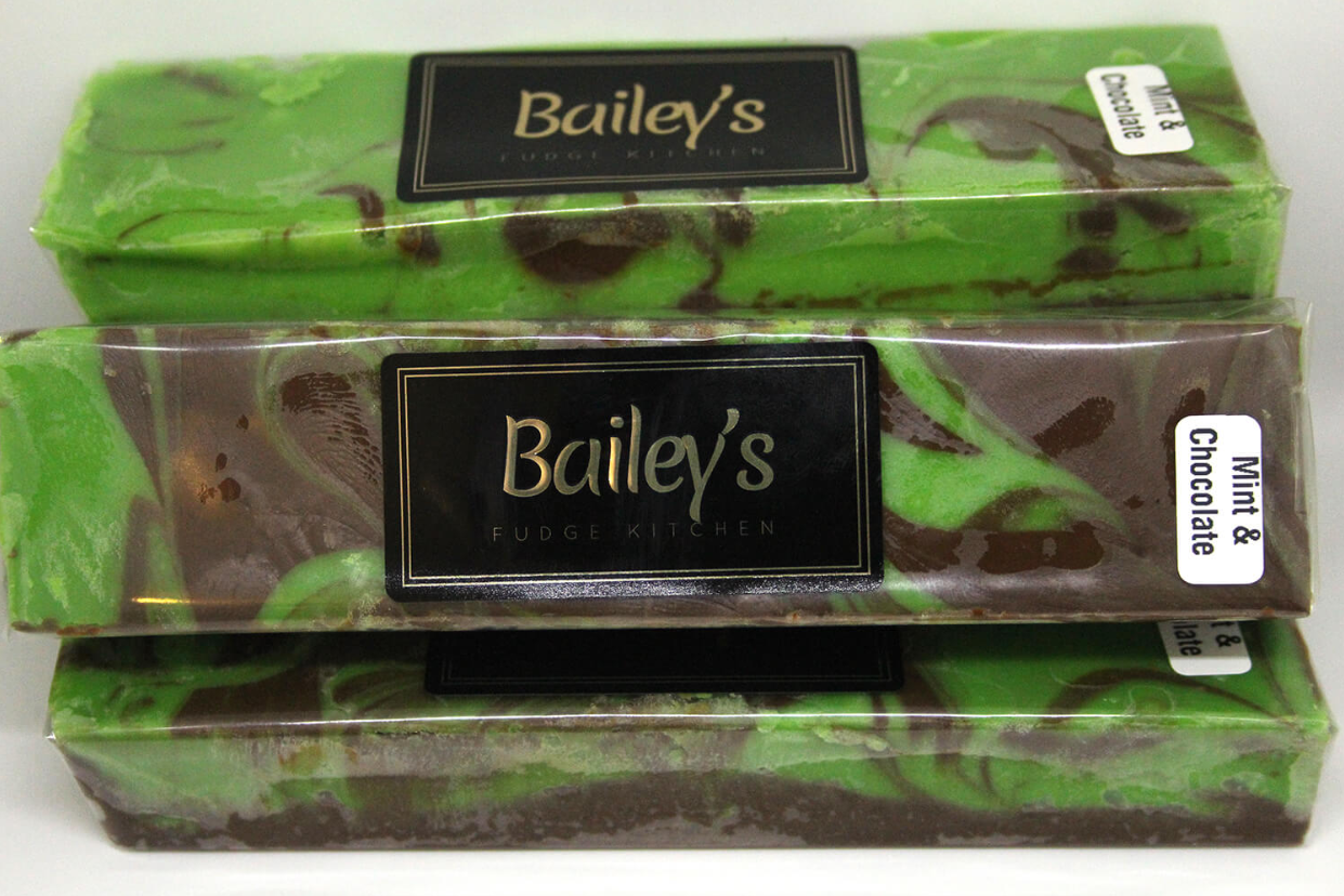 Mint Chocolate Swirl Fudge