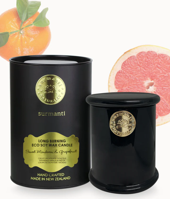 Sweet Mandarin & Grapefruit Long Burning Eco Soy Candle