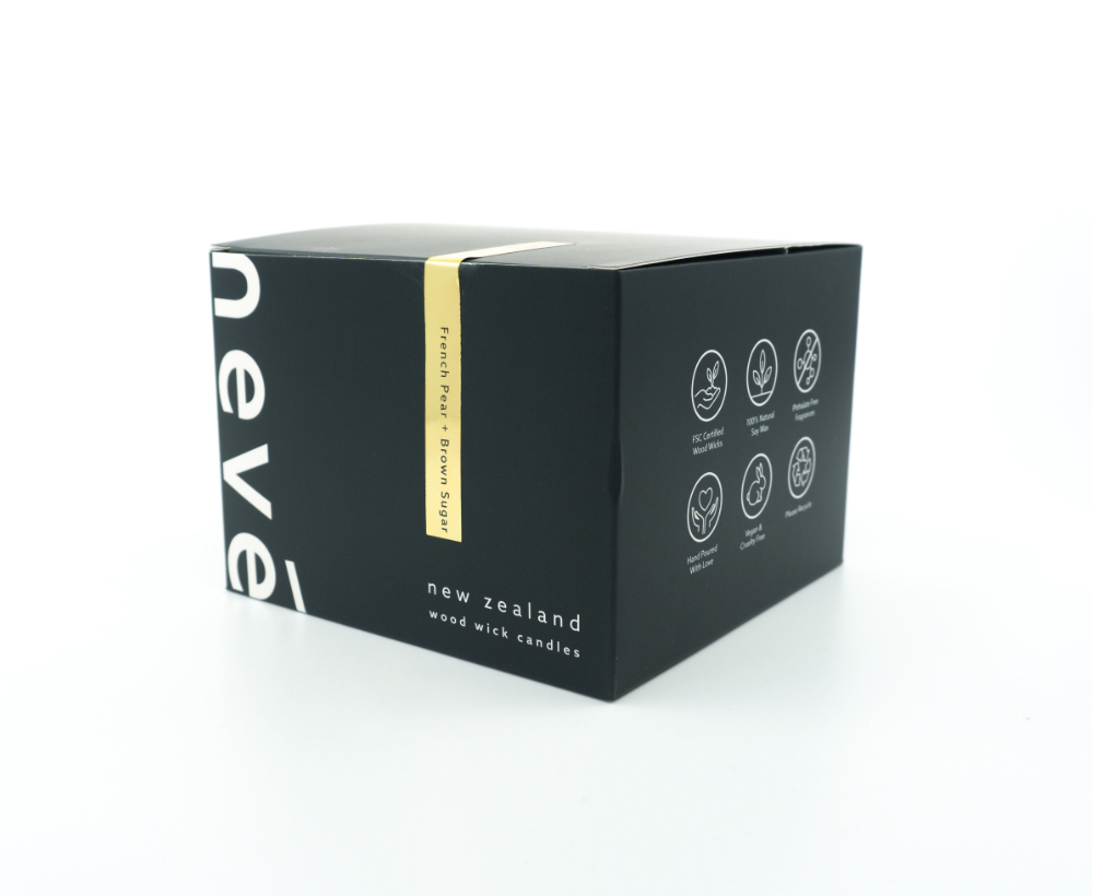 French Pear + Brown Sugar Wood Wick Candle