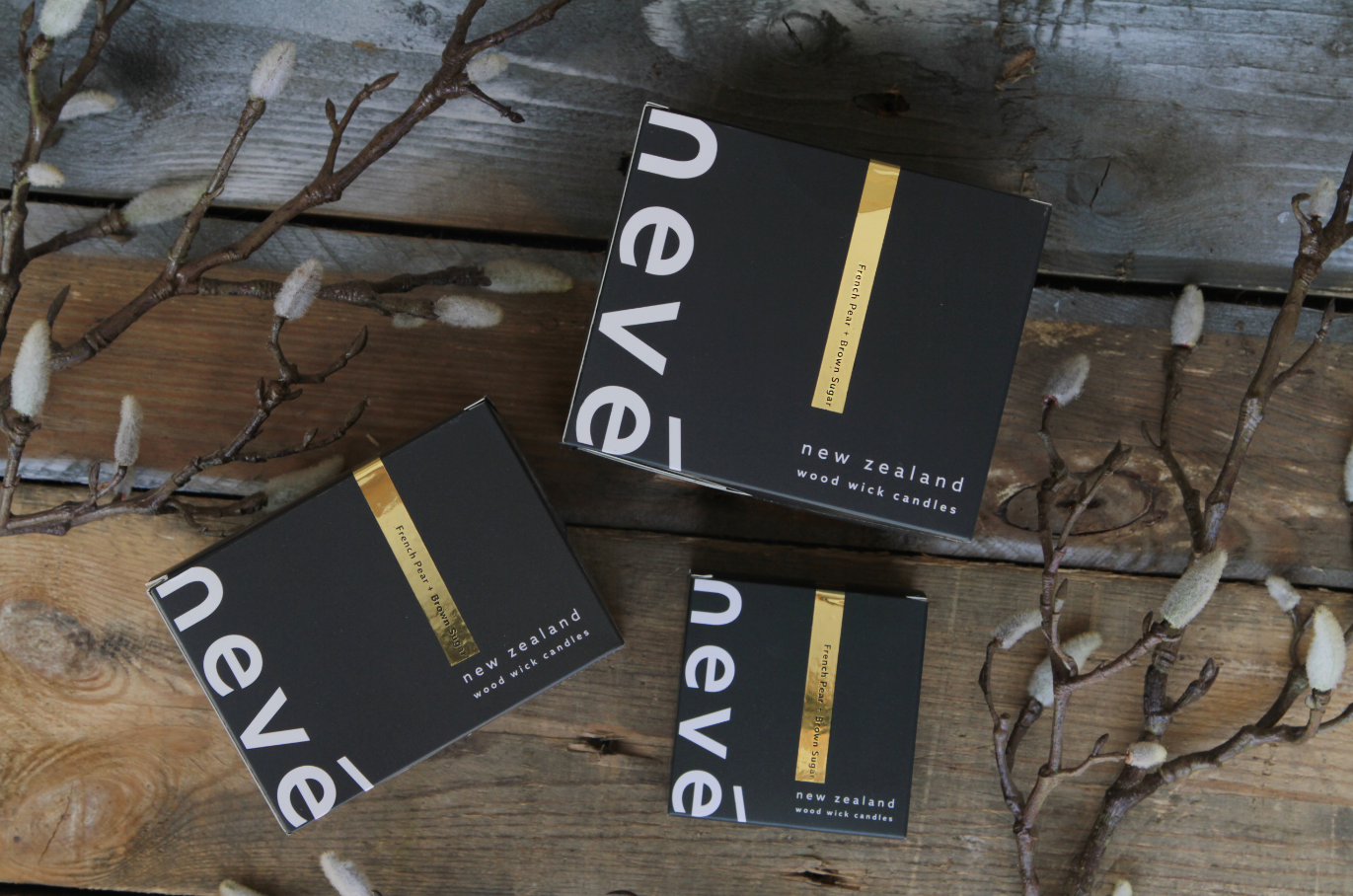 French Pear + Brown Sugar Wood Wick Candle