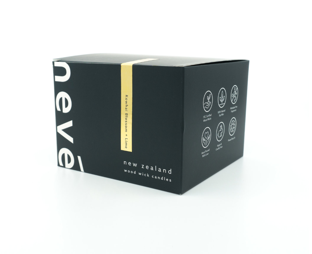 Kowhai Blossom + Lime Woodwick Candle