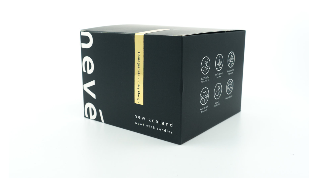 Pomegranate + Juicy Mango Woodwick Candle