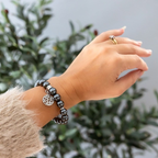 Tree of Life Charm Bracelet Hematite