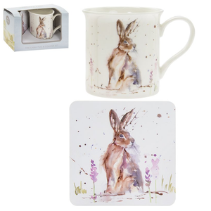 Hare & Mug Coaster Set