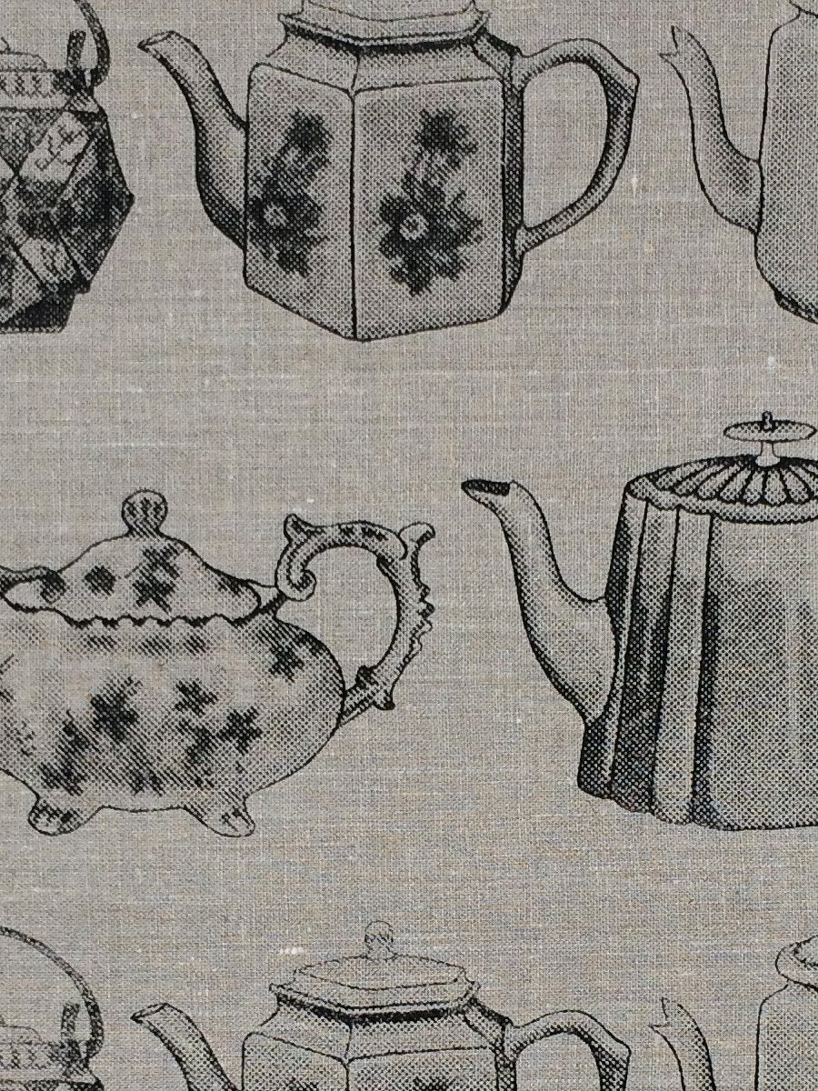 Natural Linen Tea Pot Tea Towel