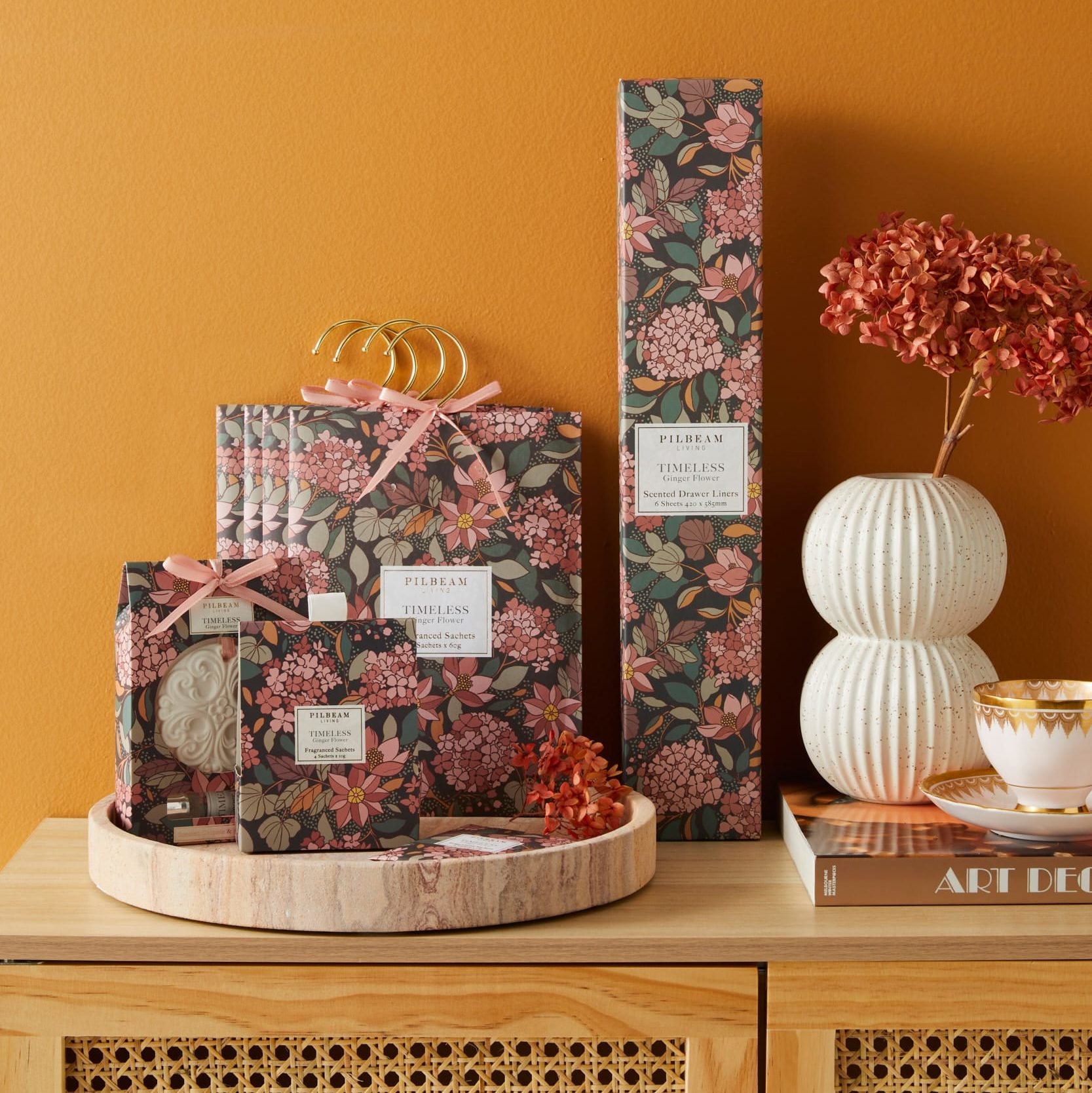 Timeless Scented Mini Sachet Pack of 4: Ginger Flower