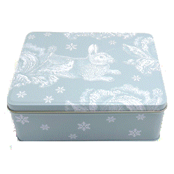 Thornback & Peel Winter Rabbit Rectangle Tin