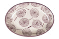 Oval Purple Pompom Soap Dish