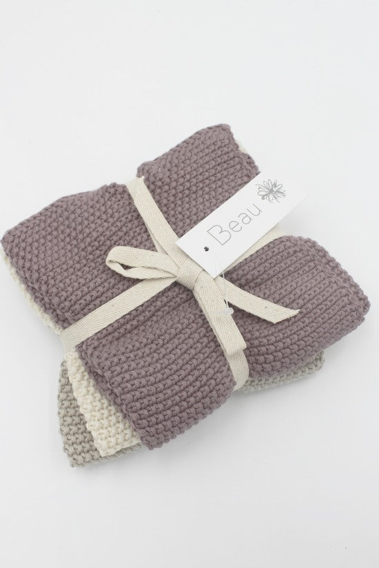 Wash Cloths 3pack Blush