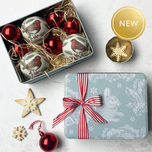 Load image into Gallery viewer, Thornback &amp; Peel Winter Rabbit Rectangle Tin