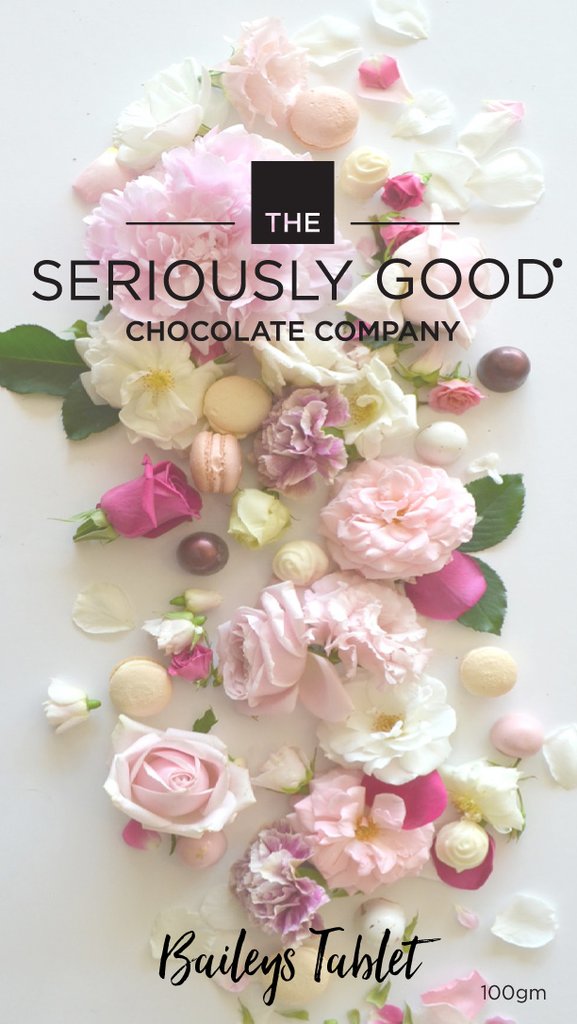 With Love Baileys Chocolate Tablet 100g