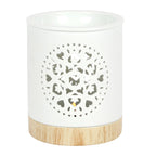White Mandala Cut Out Oil/Wax Burner
