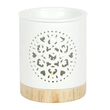 Load image into Gallery viewer, White Mandala Cut Out Oil/Wax Burner