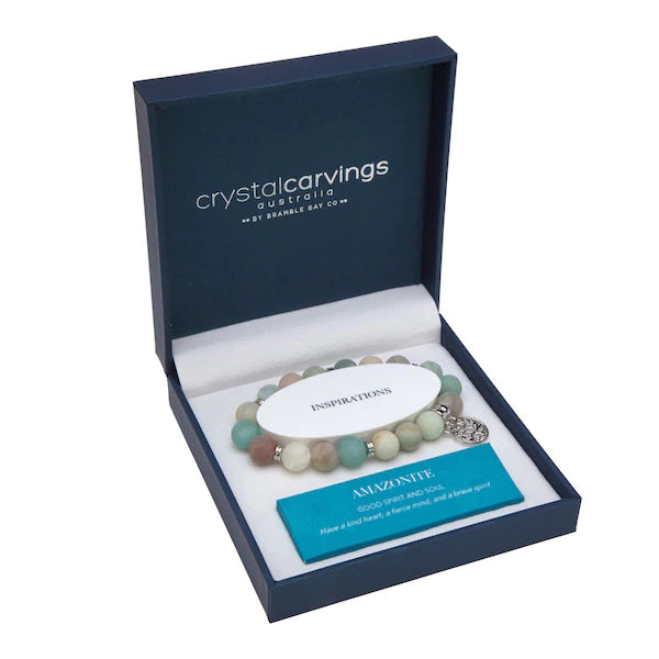 Tree of Life Charm Bracelet Amazonite