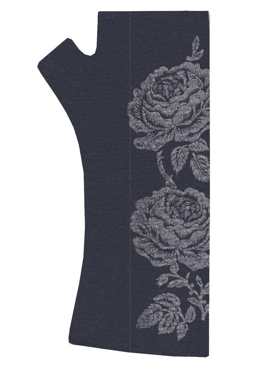 Regular Length Ink Vintage Rose Print