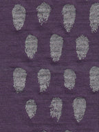 Purple Fingerprint Lead Merino Fingerless Gloves