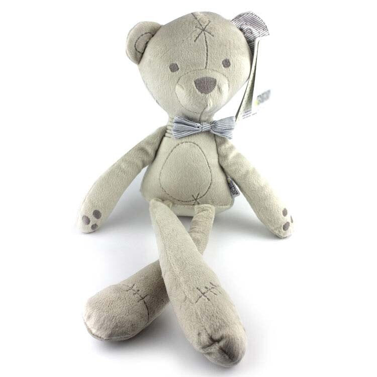 Sid Plush Long Legged Bear Grey 40cm