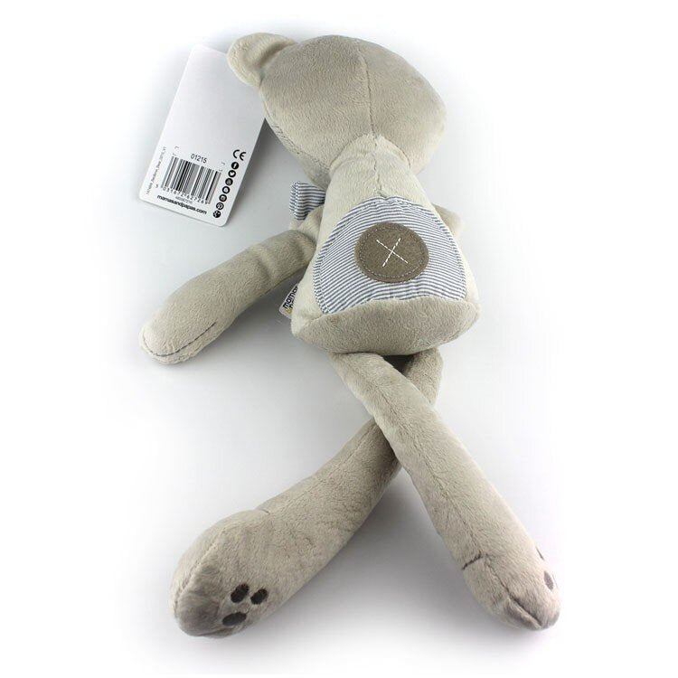 Sid Plush Long Legged Bear Grey 40cm