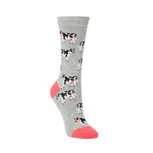 Load image into Gallery viewer, Jezebel Cow Bamboo Sock