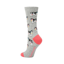 Load image into Gallery viewer, Jezebel Cow Bamboo Sock